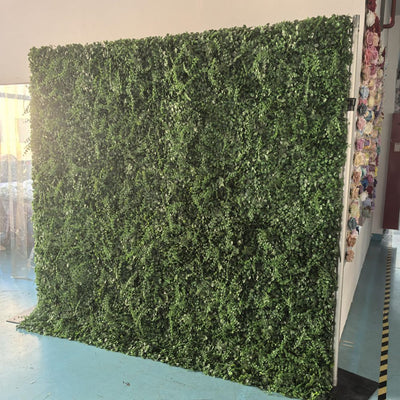 HE-BD150 2D Fabric Artificial Green Wall Rolling Up Curtain Flower Wall - 8ft*8ft