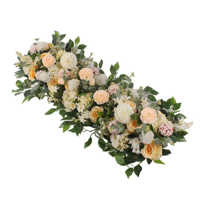 Floral Rows Arch Flower Runners Backdrop for Wedding Decoration by Super-Event