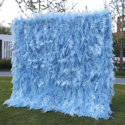 HE-BD110 5D Feather Backdrop Rolling Up Curtain Flower Wall - 8ft*8ft