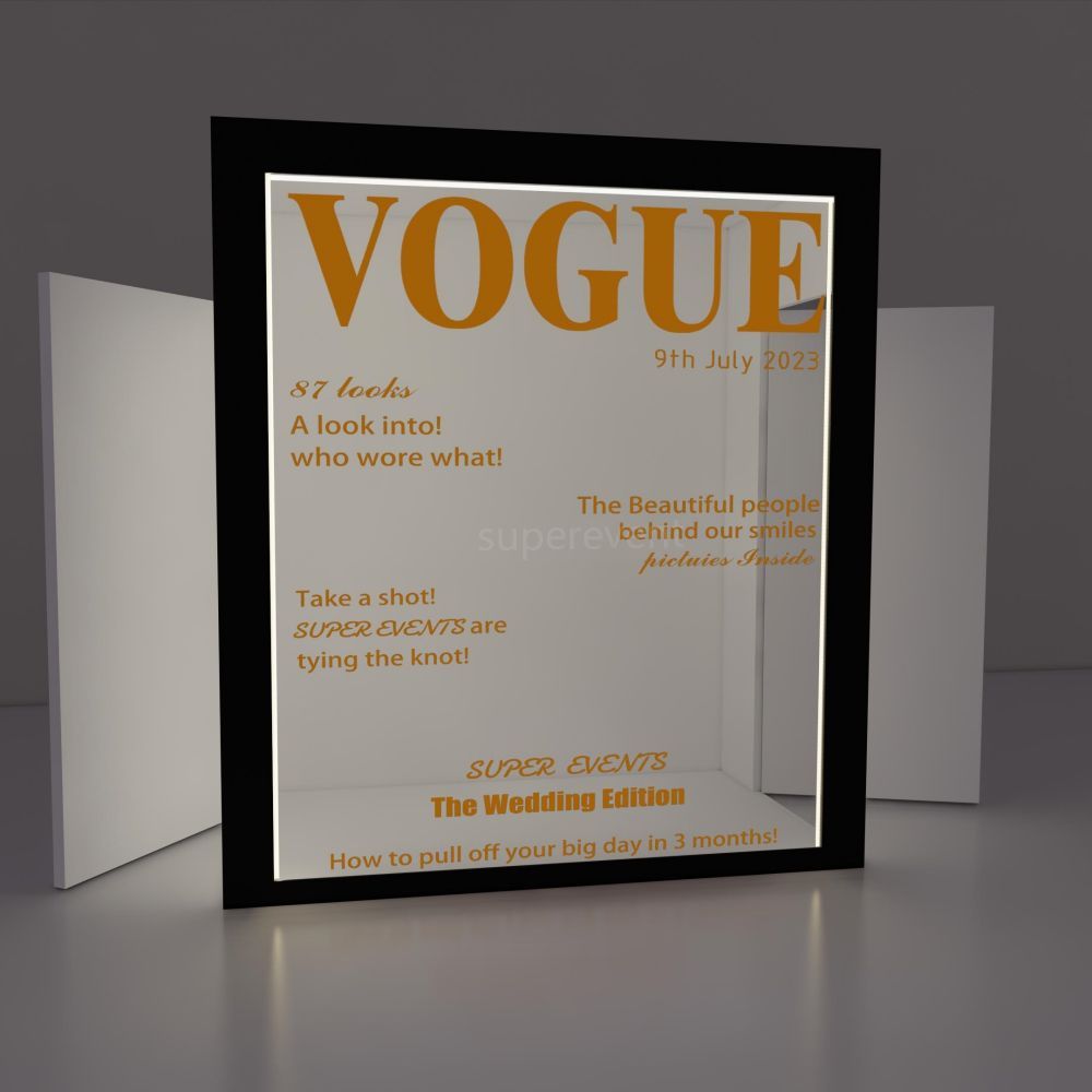 Weddings Photography Background PVC Magazine Photo Booth Box Backdrop Event Vogue Booth