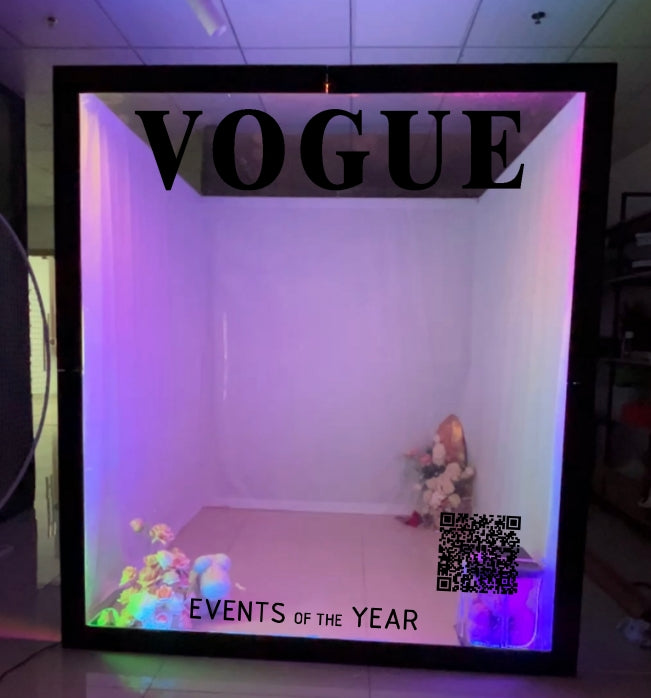 Weddings Photography Background Aluminum+PVC Magazine Photo Booth Box Backdrop Event Vogue Booth