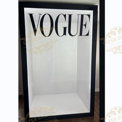 Weddings Photography Background PVC Magazine Vogue Photo Booth Box with Doors