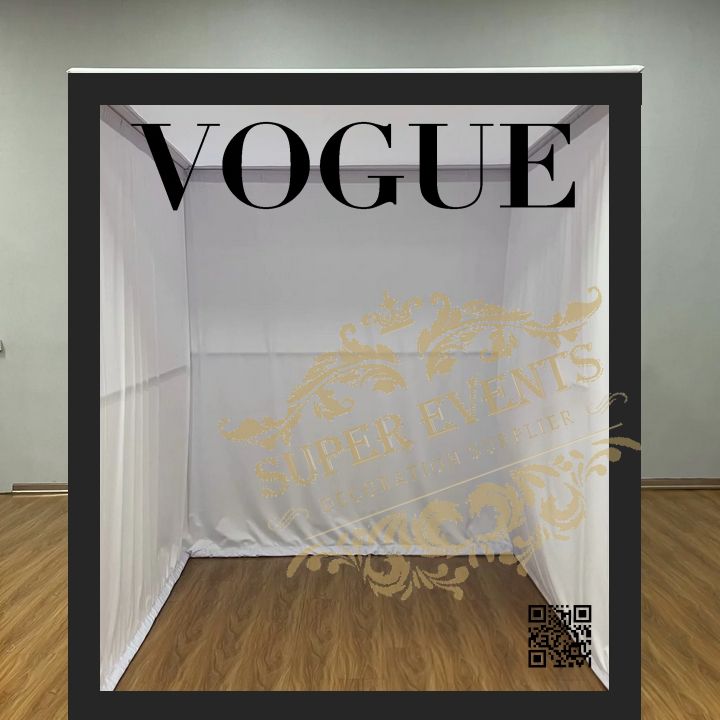 Weddings Photography Background Aluminum+PVC Magazine Photo Booth Box Backdrop Event Vogue Booth