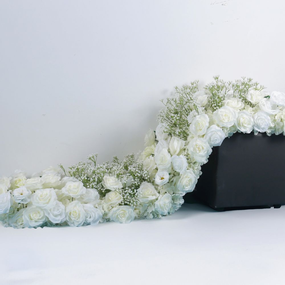 HP001 Floral Rows Arch Flower Runners Backdrop for Wedding Decoration by Super-Event