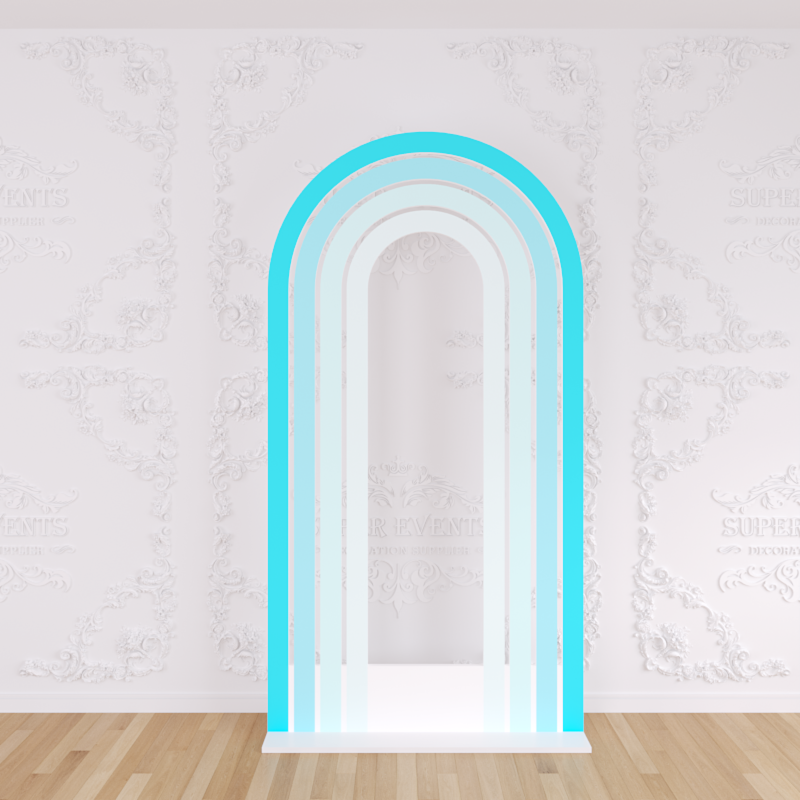 Arched Backdrop Set / Custom 3D PVC Arch Backdrop - Multicolor