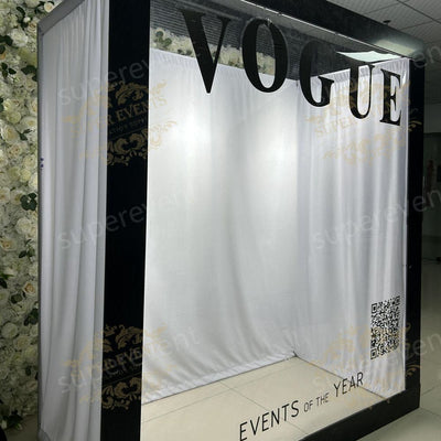 Weddings Photography Background Aluminum+PVC Magazine Photo Booth Box Backdrop Event Vogue Booth