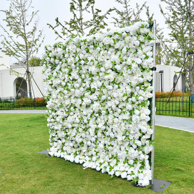 BD-122 3D Fabric Artificial Flower Backdrop Rolling Up Curtain Flower Wall - 8ft*8ft