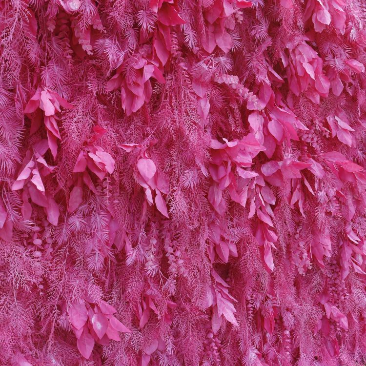 HE-BD063 5D Feather Backdrop Rolling Up Curtain Flower Wall - 8ft*8ft