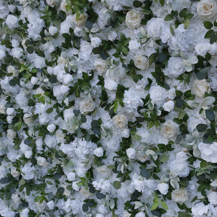 BD-103 3D Fabric Artificial Flower Backdrop Rolling Up Curtain Flower Wall - 8ft*8ft