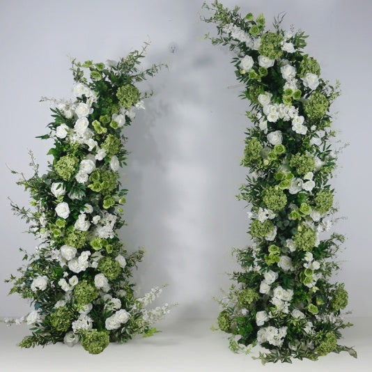 Artificial Rose Arch Horn Flower Backdrop Floral Arrangement Wedding Decoration