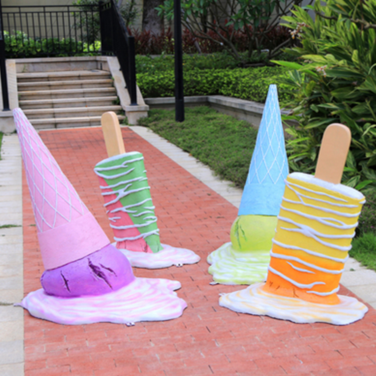 Fiberglass Ice Cream Decor Sculpture