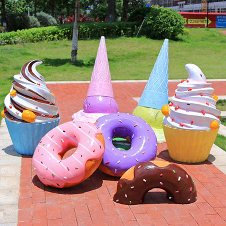 Fiberglass Ice Cream Decor Sculpture