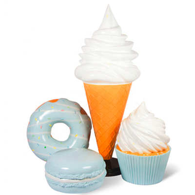 Fiberglass Ice Cream Sweet Donut Decor Sculpture