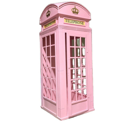 London Telephone Booth English Phone Box - White