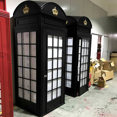 London Telephone Booth English Phone Box - White