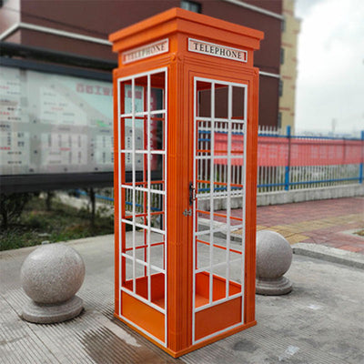 London Telephone Booth English Phone Box - Pink