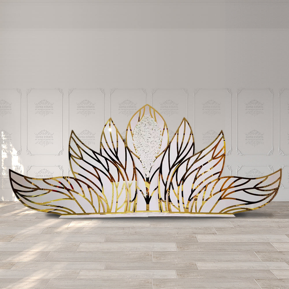 PVC Flower Stage Backdrop - Gold