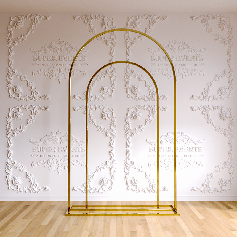 Metal Arch Backdrop Frame Stand - Gold