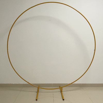 Simple Modern Aluminum Circle Arch 65" - Gold