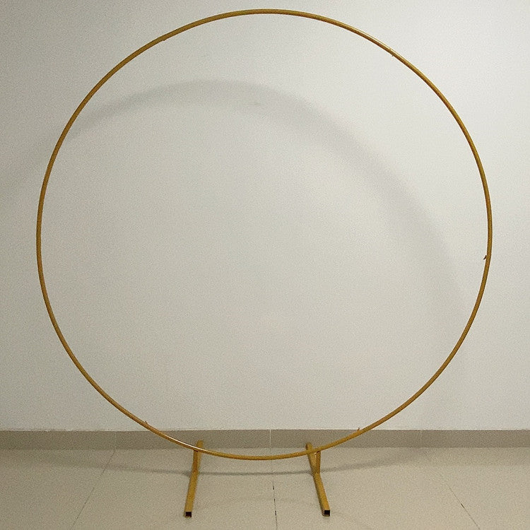 Simple Modern Aluminum Circle Arch 65" - Gold