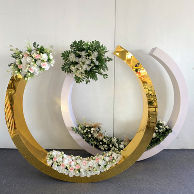 PVC Round Shape Event Backdrop - Gold