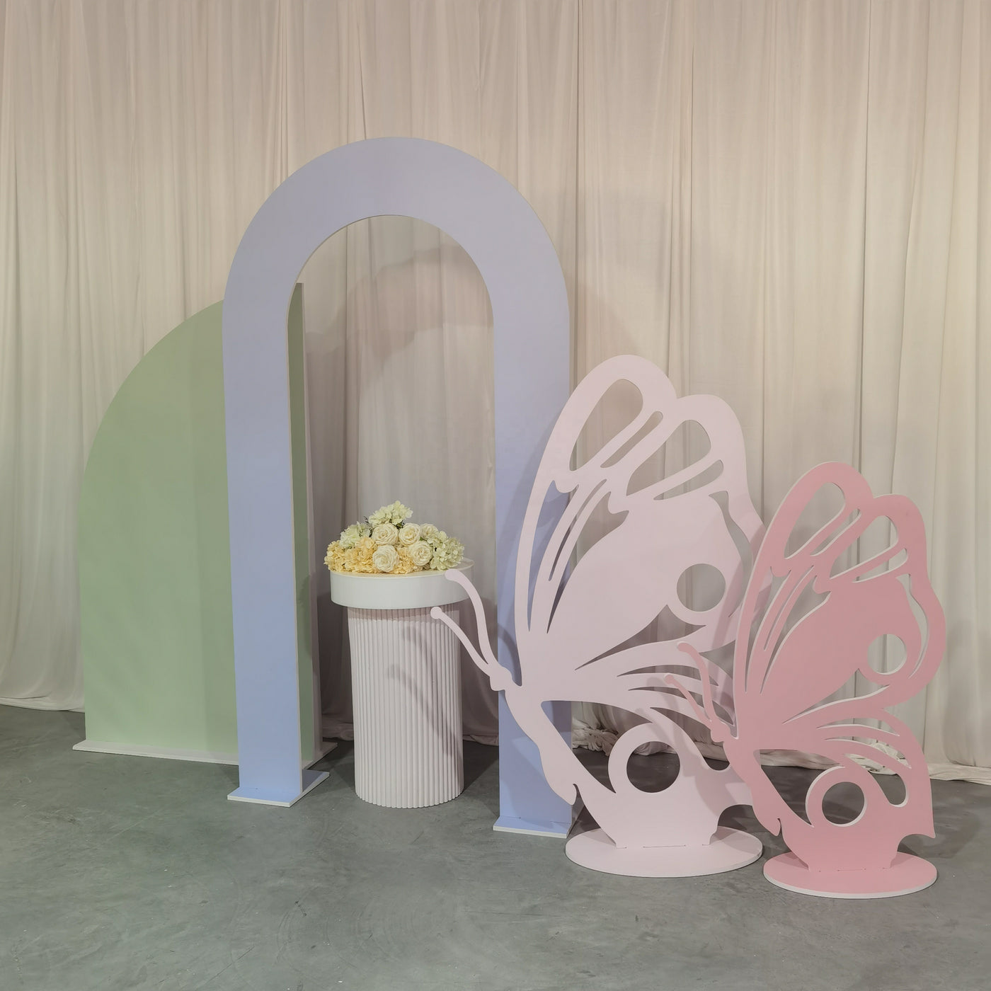 Butterfly Shape Acrylic Backdrops - Pink