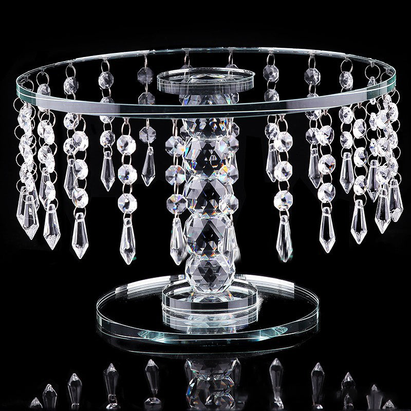 Crystal Chandelier Centerpiece Display Table Top - Clear