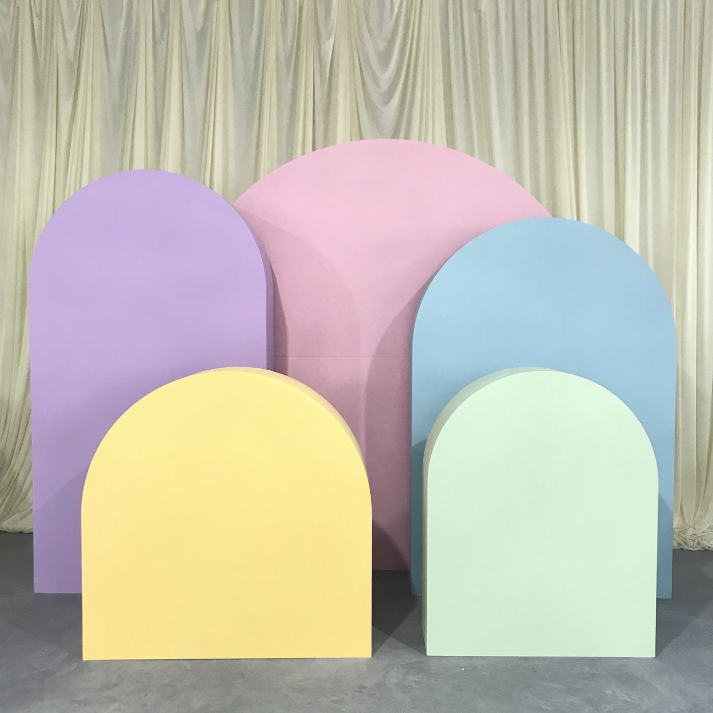 Arched Backdrop Set / Custom 3D PVC Arch Backdrop - Multicolor