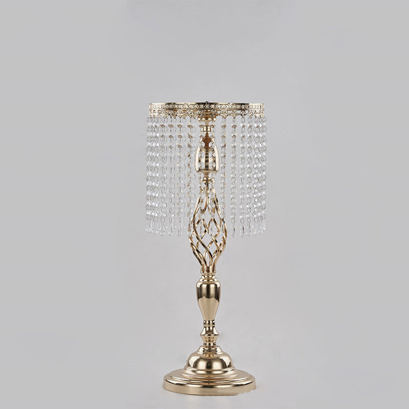 Crystal Chandelier Centerpiece Display Table Top - Gold