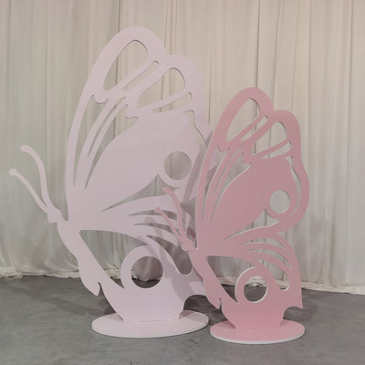 Butterfly Shape Acrylic Backdrops - Pink