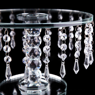 Crystal Chandelier Centerpiece Display Table Top - Clear