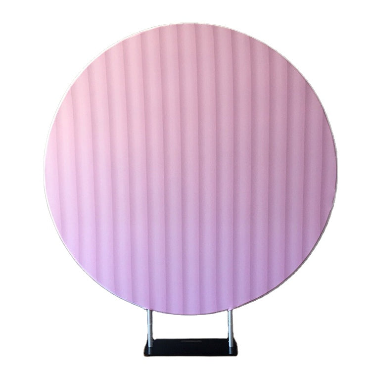 Velvet Round Event Decor Backdrop 65" - Pink/Custom