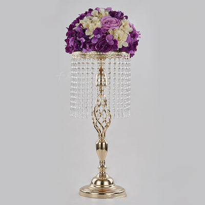 Crystal Chandelier Centerpiece Display Table Top - Gold