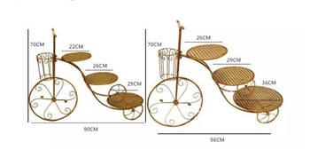 3 Layers Gold Cake Display Stands Set for Wedding Cakes - Metal