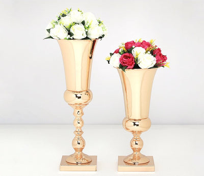 Mermaid Shaped Vase Wedding Table Centerpieces - Gold