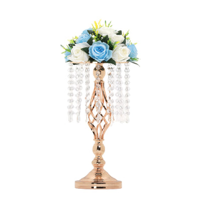 Crystal Chandelier Centerpiece Display Table Top - Gold/Silver