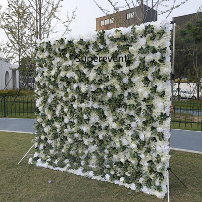 BD-049 3D Fabric Artificial Flower Backdrop Rolling Up Curtain Flower Wall - 8ft*8ft