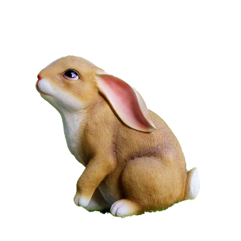 Custom Size Fiberglass Decorative Rabbit Statuette