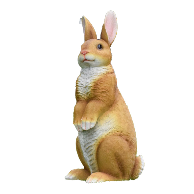 Custom Size Fiberglass Decorative Rabbit Statuette