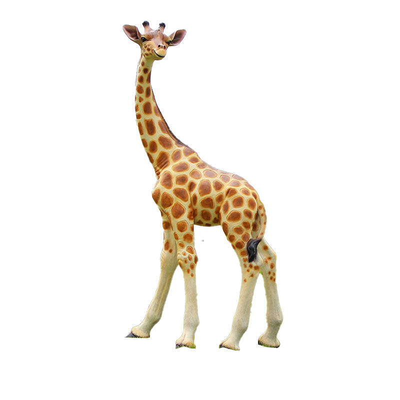 Custom Size Fiberglass Decorative Giraffe Statuette