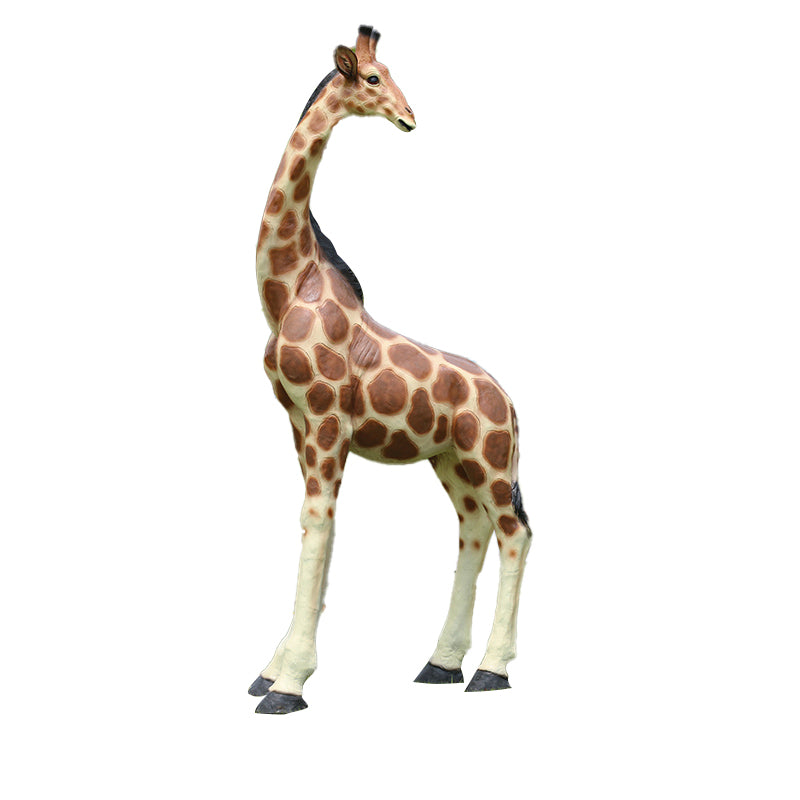 Custom Size Fiberglass Decorative Giraffe Statuette