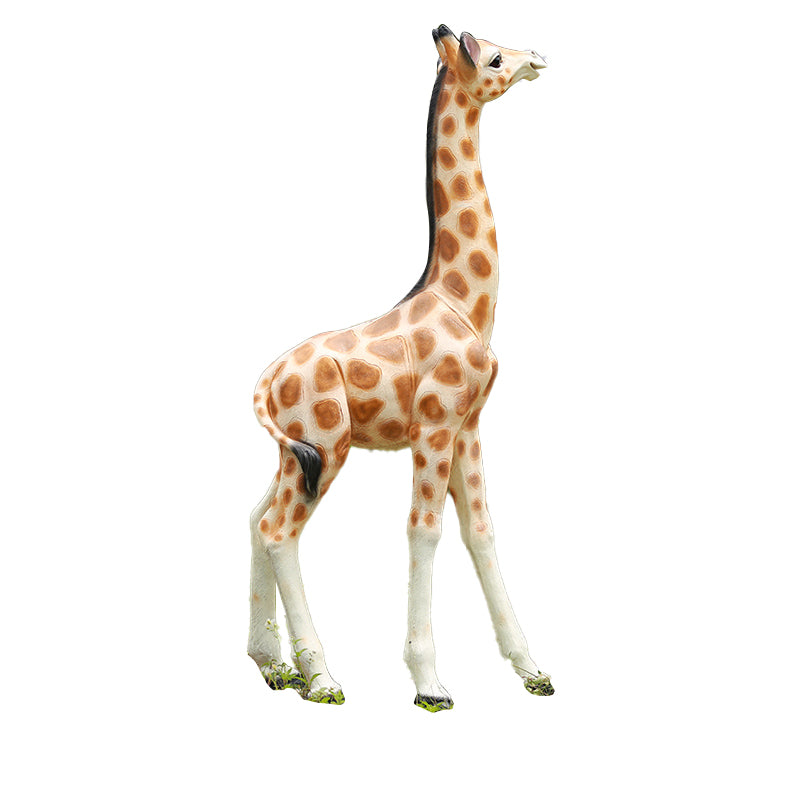 Custom Size Fiberglass Decorative Giraffe Statuette