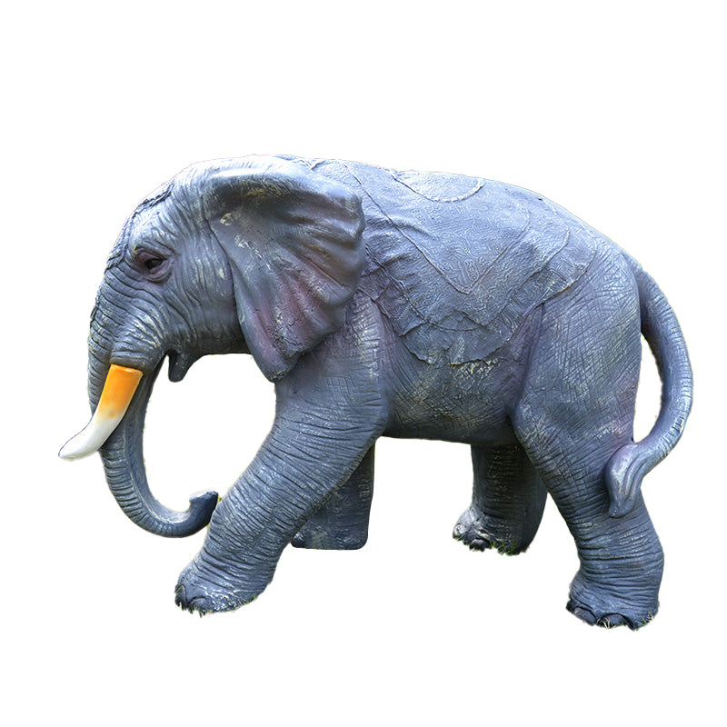 Custom Size Fiberglass Decorative Elephant Statuette