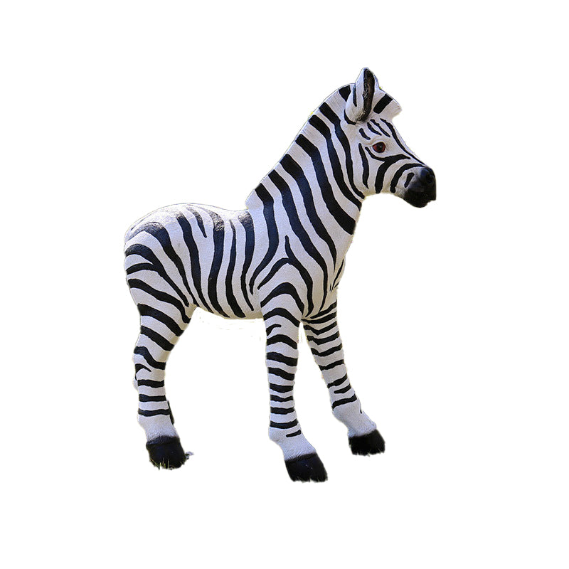 Custom Size Fiberglass Decorative Zebra Statuette