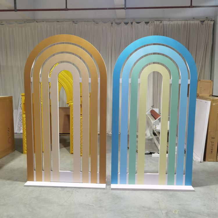 Arched Backdrop Set / Custom 3D PVC Arch Backdrop - Multicolor